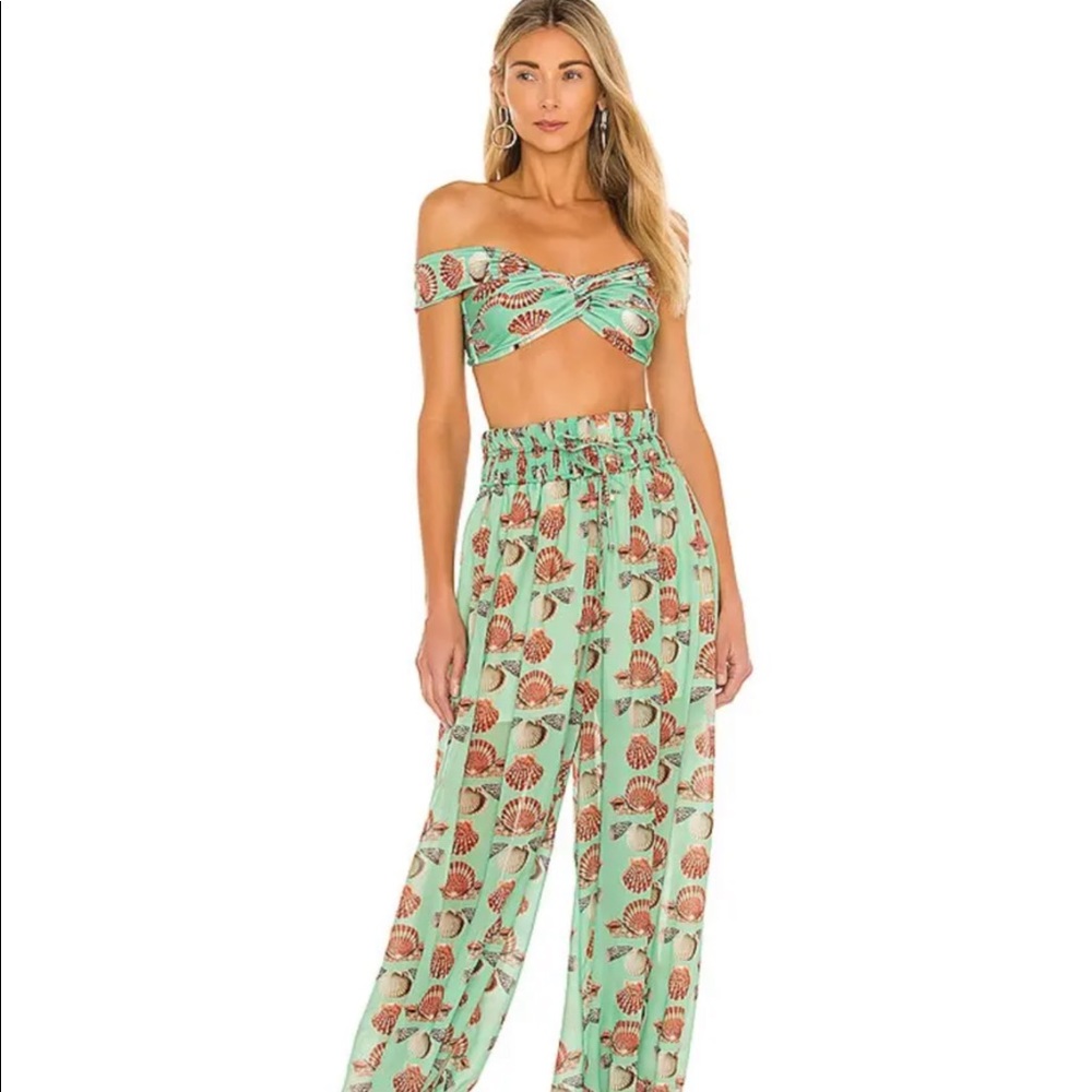 Patbo Seashell Bikini Top and Pants coverup.